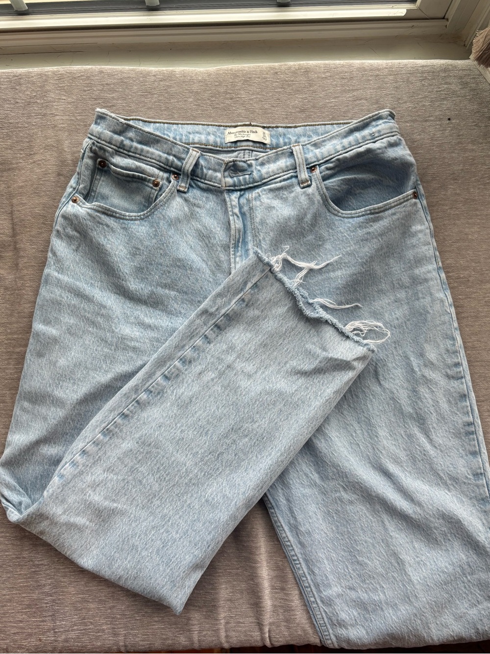 Abercrombie and Fitch ultra high rise 90s jeans